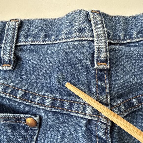 Wrangler 13MWZ Cowboy Cut Jeans Blue Denim Straight Leg 34x36 (Measures 33x35) - Picture 12 of 12